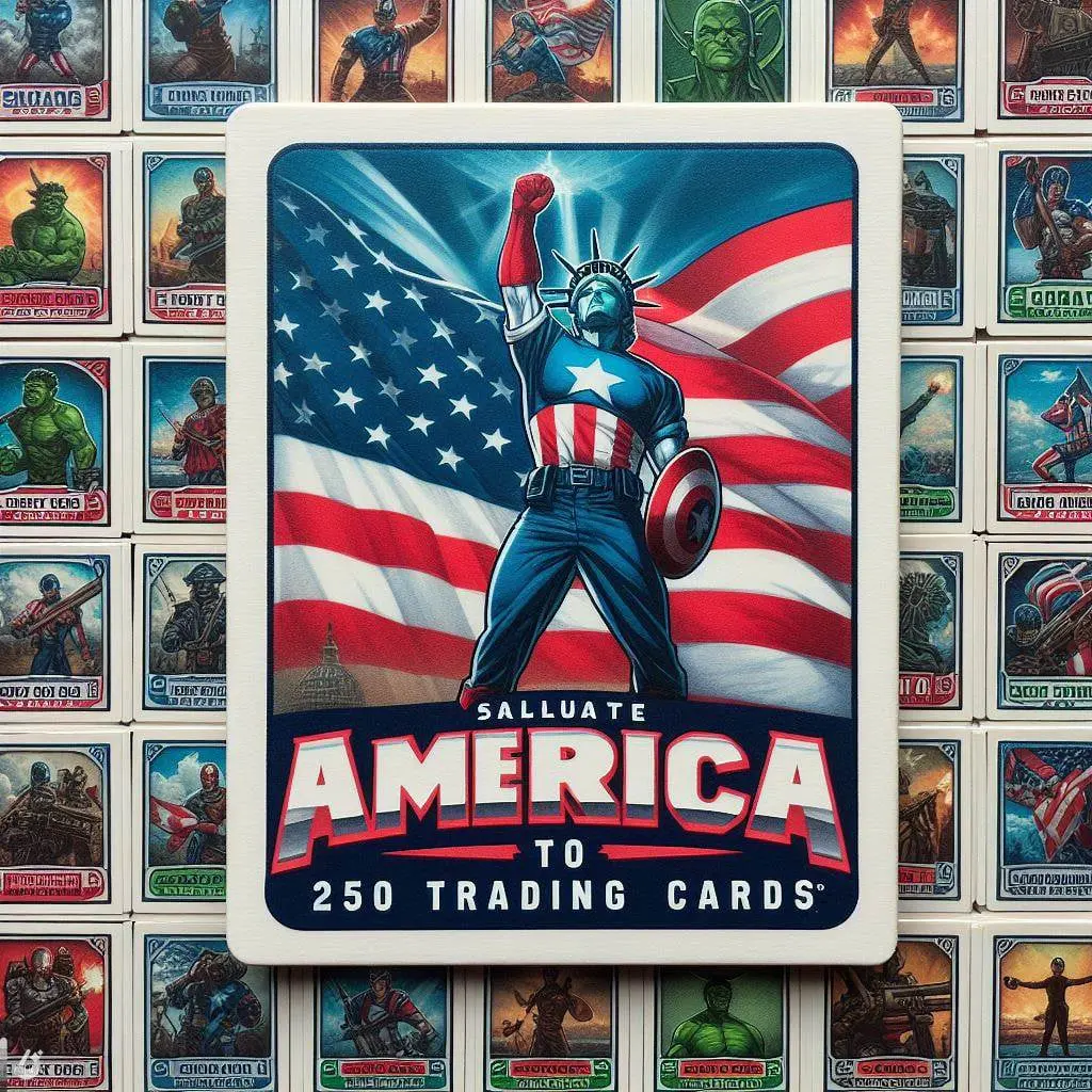 Salute to America 250 trading cards are a limited edition collectible series celebrating the 250th anniversary of the United States. Each card features prominent figures or significant events in American history, designed to educate and engage collectors and history enthusiasts alike.